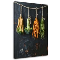 Obraz do kuchni restauracji baru jadalni, Wiszący Brokuł i Fasola