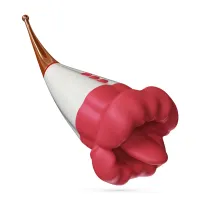 jagger double stimulator red - innowacyjny dwustronny model silikonowy