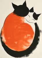 Plakat 40x55cm Yin i Yang Kotów