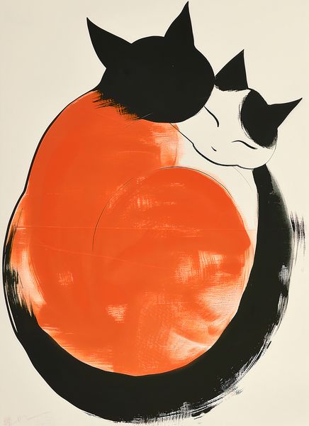 Plakat 40x55cm Yin i Yang Kotów zdjęcie 1