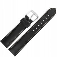 Pasek Airacobra GMT Skóra (V.1.37.0) 19 mm - Czarny z szarym przesz. mat. k