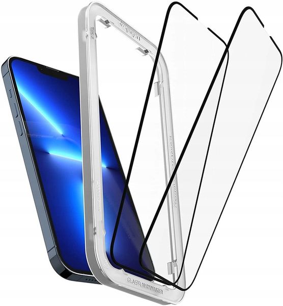 Szkło Spigen do iPhone 13 Pro Max, FC AM, do etui zdjęcie 5