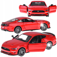 Auto metalowe model 2018 Ford Mustang GT skala 1:34 światło dźwięk zabawki