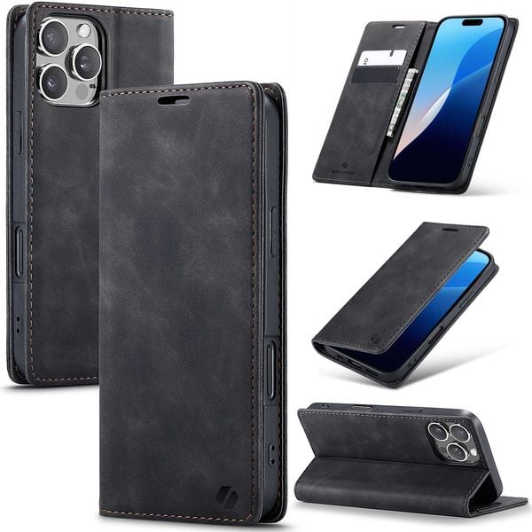 Spacecase Wallet Iphone 16 Pro Black zdjęcie 7