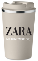 KUBEK TERMICZNY Premium beżowy prezent na Dzień mamy matki ZARA KT_502_b