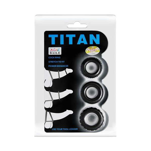 Komplet 3 Pierścieni Titan Lybaile zdjęcie 8