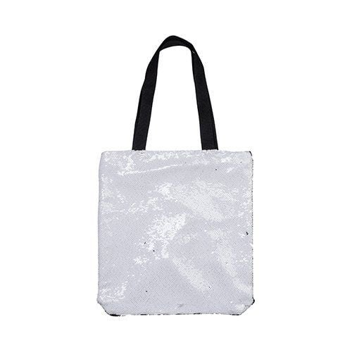 Torba z białymi cekinami 35 x 38 cm do sublimacji zdjęcie 1