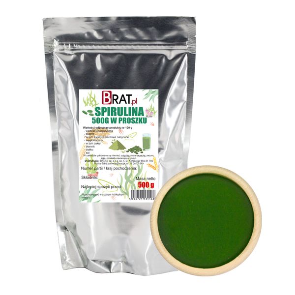 Spirulina w proszku 500g zdjęcie 1