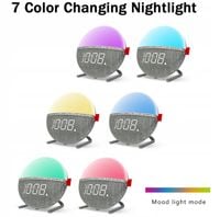 Budzik Led Elektroniczny Lampka RGB Zegar Alarm