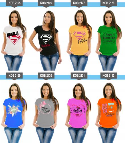 Koszulka z nadrukiem PREZENT na Dzień Kobiet na Arena.pl