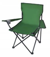 KRZESŁO WĘDKARSKIE TURYSTYCZNE SKŁADANE Z OPARCIEM KEMPINGOWE LEKKIE