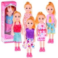 laleczka mini 13cm lalka w sukience do domku za4628