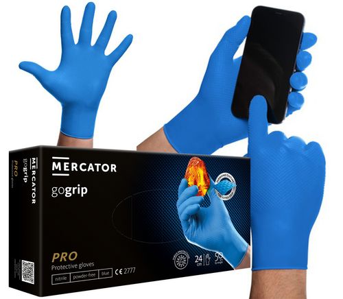 rękawice nitrylowe 50 szt. 10-xl gogrip blue na Arena.pl