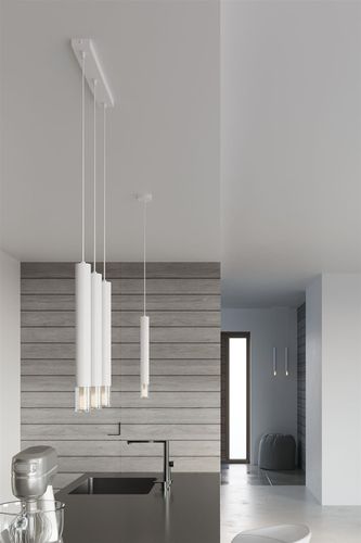 Wisząca lampa nowoczesna SL.0959 kaskada do jadalni biała na Arena.pl