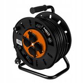 NEO TOOLS PRZEDŁUŻACZ BĘBNOWY 50M 3x2.5mm2 IP44 E/F DO 3600W 4 GNIAZDA