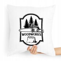 Prezent Poduszka Dla Drwala Woodworks Z Nadrukiem Ze Zdjęciem