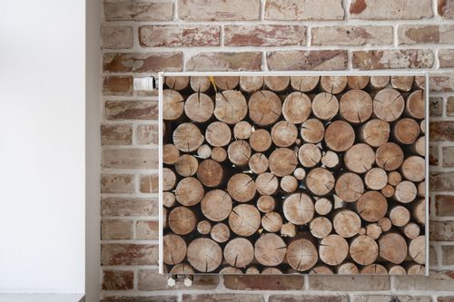 Osłona MAGNETYCZNA Na Grzejnik Stos Drewna Dekoracja 90cm x 60cm na Arena.pl