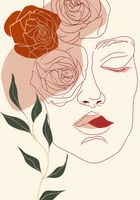 Plakat 70x100cm Beż i Twarz