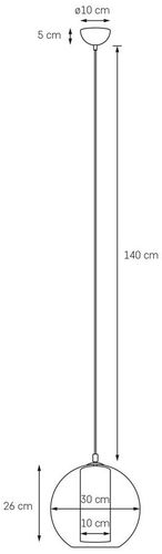 Lampa wisząca KASPA Merida M na Arena.pl