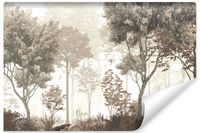 Fototapeta Do Salonu LAS Styl Vintage Rośliny Abstrakcja 368cm x 254cm
