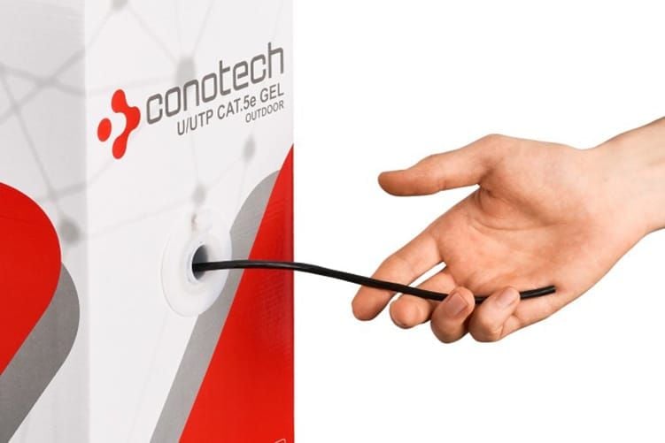 Kabel sieciowy U/UTP LAN kat. 5e GEL Conotech na metry zdjęcie 2