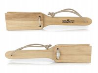 Klasyczna drewniana kołatka klepaczka dla naganiaczy na polowanie