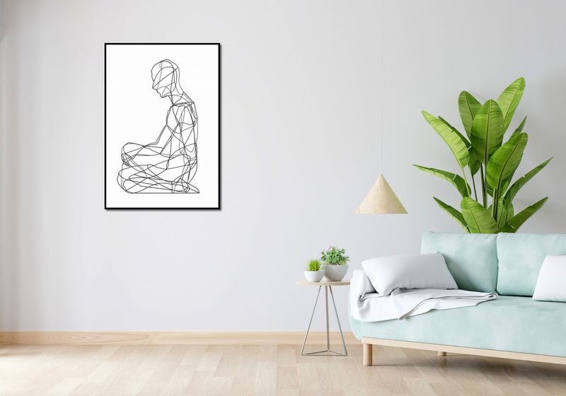 Plakat 68x98cm Liniowa Kontemplacja zdjęcie 4