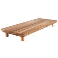 Deska do Serwowania Taca Patera Drewniana na Nóżkach Przekąski Wędliny Sery