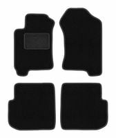 Dywaniki welurowe czarne Subaru Forester I 1997-2002 z mocowaniami