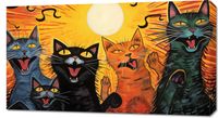 Obraz 90x50cm Kocie Koncertowanie