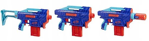 PISTOLET NERF ELITE 2.0 Automatyczny STORMCHARGE 4W1 20 STRZAŁEK +10 WAFFLE na Arena.pl