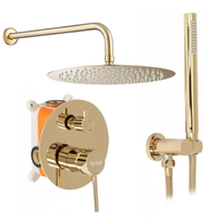 Bateria prysznicowa wannowa - złota