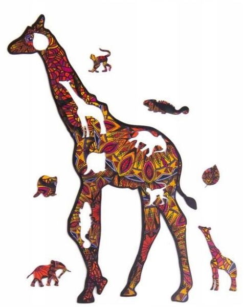 Puzzle Drewniane Eco Żyrafa A3 Puza3-00732 zdjęcie 2