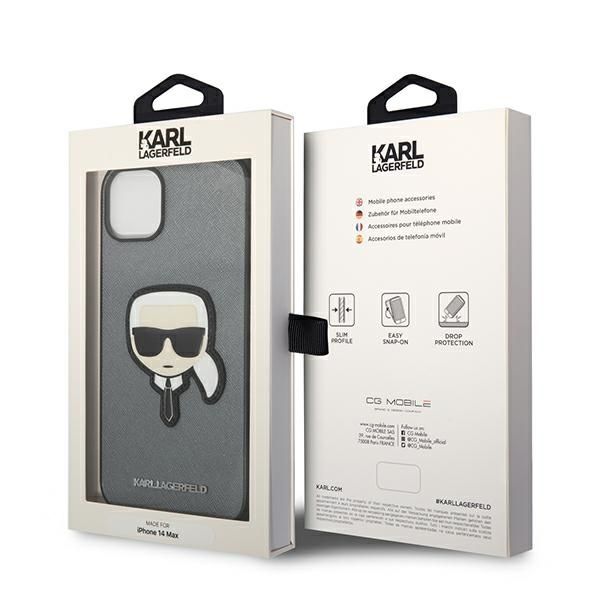 Etui Karl Lagerfeld do iPhone 15 Plus, iPhone 14 Plus, Srebrny zdjęcie 8
