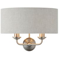 Lampa ścienna abażurowa Highclere 94403 Endon beżowy chrom