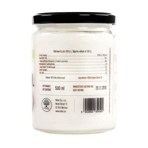 VITNA Bio extra virgin olej kokosowy 250ml na Arena.pl