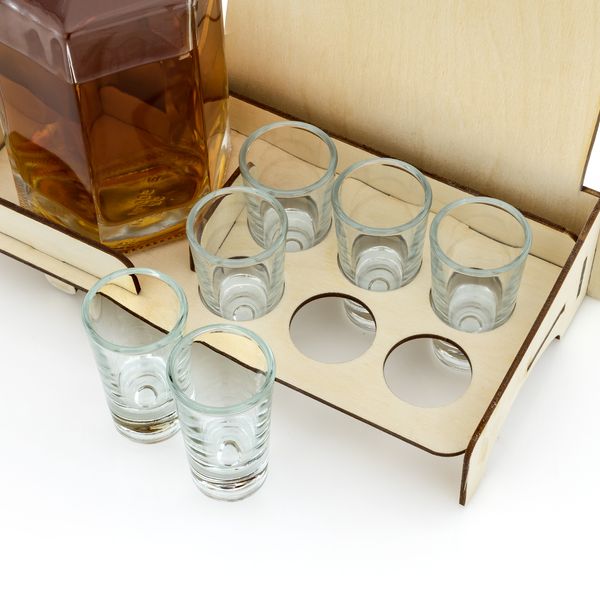 Karafka WÓZ STRAŻACKI kieliszki prezent na URODZINY dla strażaka zdjęcie 4