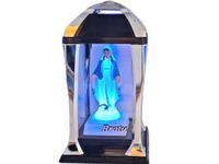 BRAT BRATU ZNICZ ZNICZE LAMPION LATARNIA NA GRÓB KPL SREBRO+FIGURKA LED