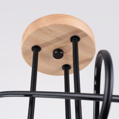 Żyrandol EMBER 3 czarny na Arena.pl