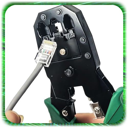 TESTER KABLI SIECIOWYCH RJ45 Przewodów Zaciskarka ZESTAW Sieci LAN ŚCIĄGACZ na Arena.pl