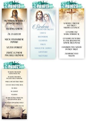 Baner religijny Katechetyczny 200x100 cm Dekoracja 10 PRZYKAZAŃ BOŻYCH na Arena.pl