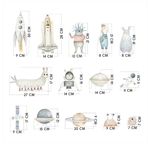 Naklejki Zestaw Kosmiczny DK417 na Arena.pl