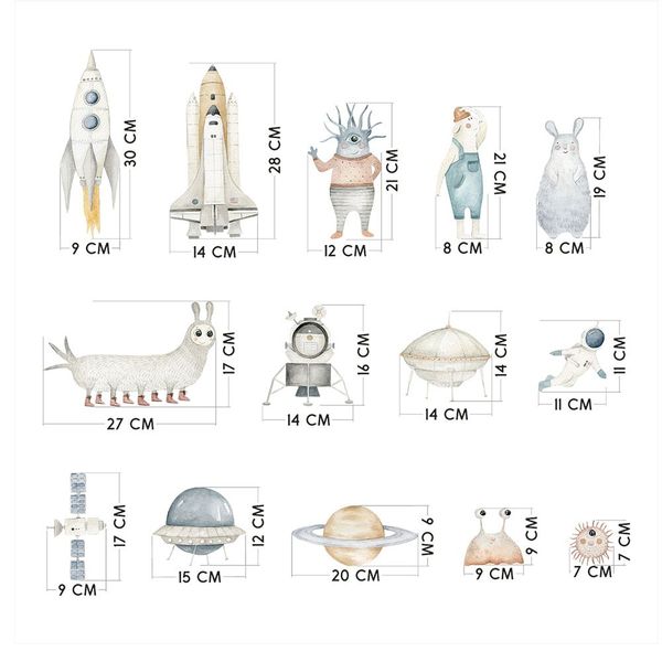 Naklejki Zestaw Kosmiczny DK417 zdjęcie 4