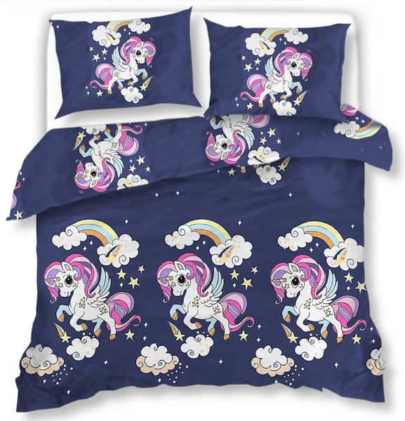 Pościel Z Mikrofibry 160X200 Jednorożce 2513 zdjęcie 1