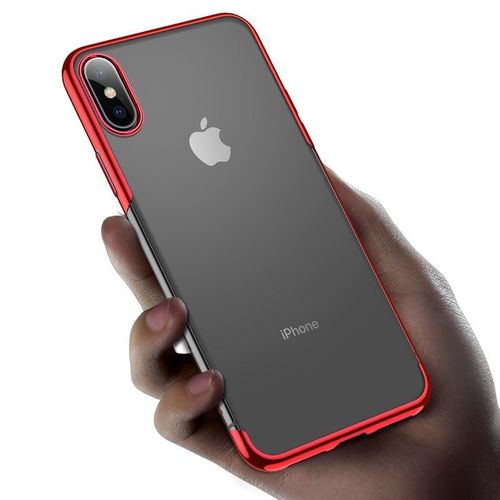 Przezroczyste Etui Baseus Shining Case Do Iphone X / Xs (Czerwone) na Arena.pl