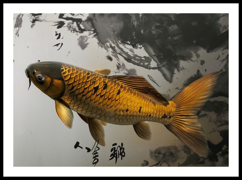 Plakat 70x50cm Spokojna Ryba Koi zdjęcie 3