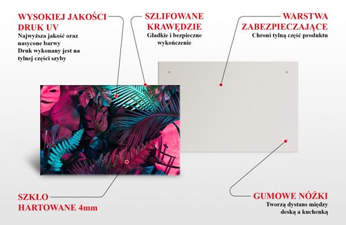 SZKLANA DESKA NA KUCHENKĘ 2x30x52 059C POMIDORY na Arena.pl