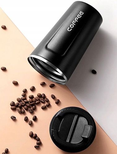 Kubek termiczny COFFEE herbatę Stal Czarny termos kawę szczelny 510ML na Arena.pl