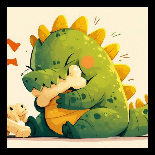 Plakat 30x30cm Uroczy Dinozaur na Arena.pl