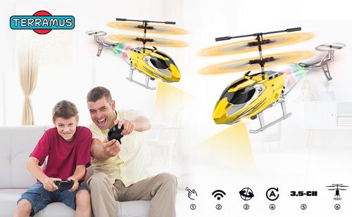 HELIKOPTER ZDALNIE STEROWANY SAMOLOT RC NA PILOT PREZENT ŚMIGŁOWIEC Z LED na Arena.pl